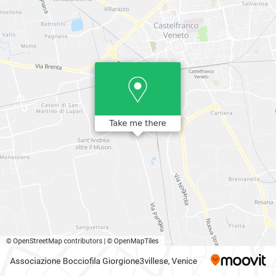 Associazione Bocciofila Giorgione3villese map