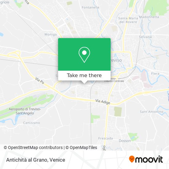 Antichità al Grano map