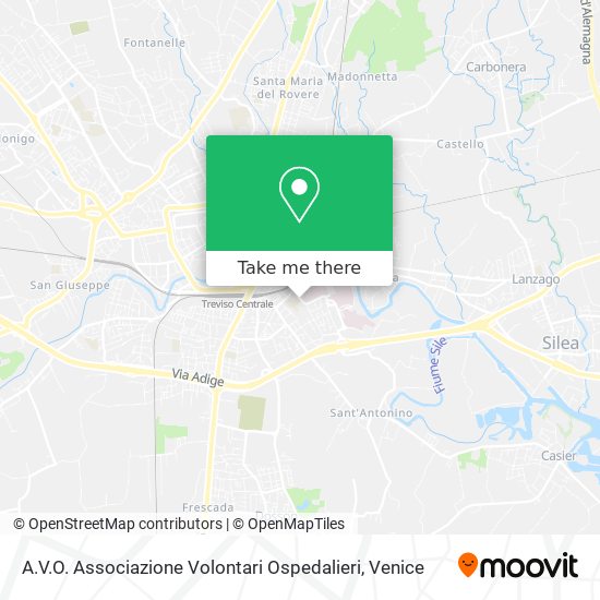 A.V.O. Associazione Volontari Ospedalieri map