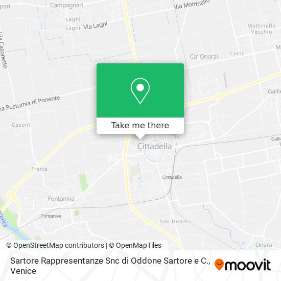 Sartore Rappresentanze Snc di Oddone Sartore e C. map