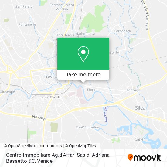 Centro Immobiliare Ag.d'Affari Sas di Adriana Bassetto &C map