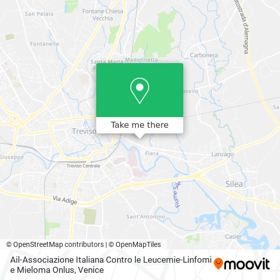 Ail-Associazione Italiana Contro le Leucemie-Linfomi e Mieloma Onlus map