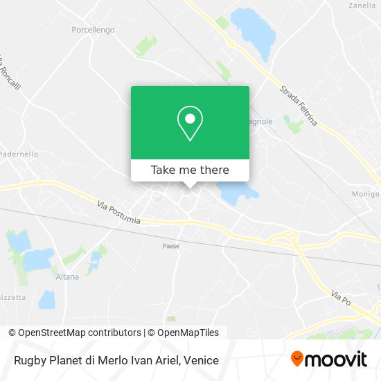 Rugby Planet di Merlo Ivan Ariel map
