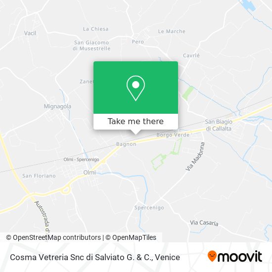 Cosma Vetreria Snc di Salviato G. & C. map