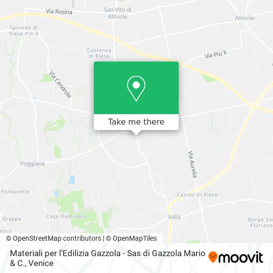 Materiali per l'Edilizia Gazzola - Sas di Gazzola Mario & C. map