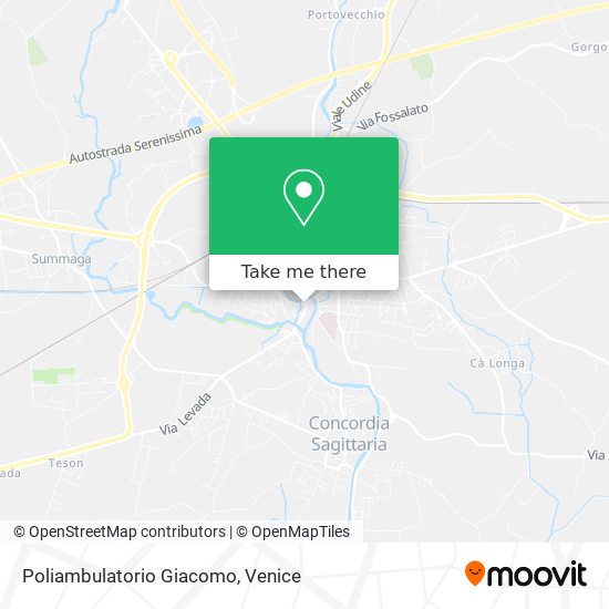 Poliambulatorio Giacomo map