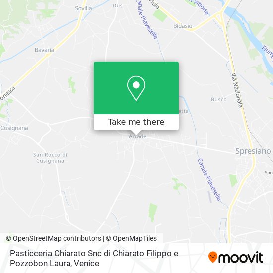 Pasticceria Chiarato Snc di Chiarato Filippo e Pozzobon Laura map