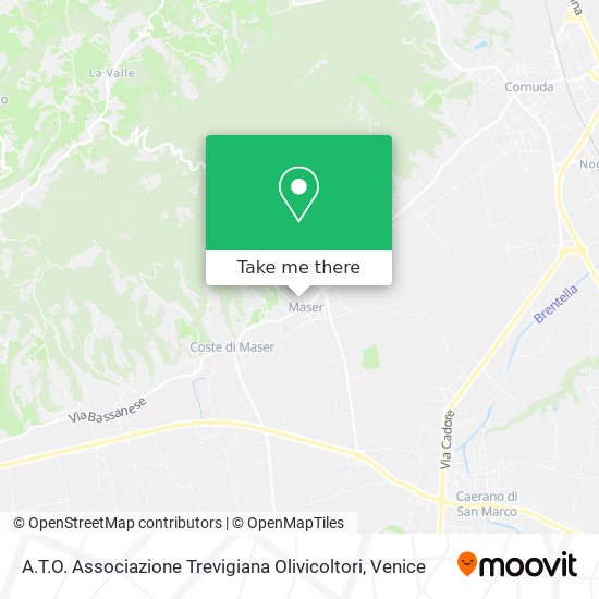 A.T.O. Associazione Trevigiana Olivicoltori map