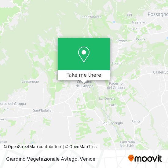 Giardino Vegetazionale Astego map