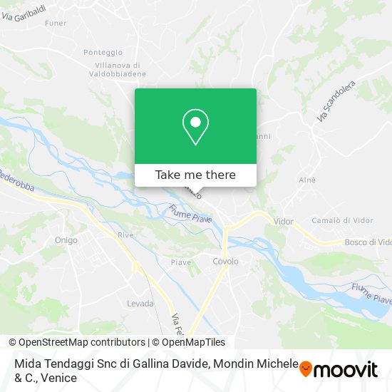Mida Tendaggi Snc di Gallina Davide, Mondin Michele & C. map