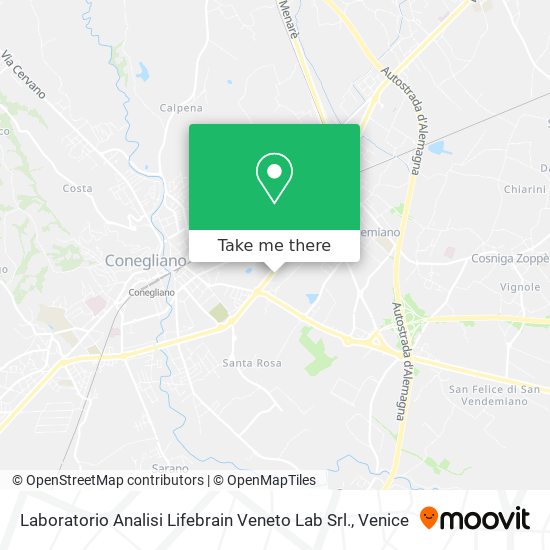 Laboratorio Analisi Lifebrain Veneto Lab Srl. map