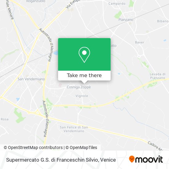 Supermercato G.S. di Franceschin Silvio map