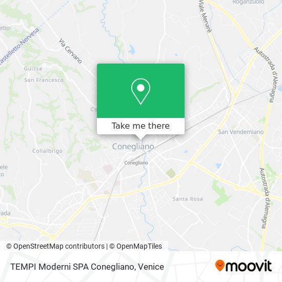 TEMPI Moderni SPA Conegliano map