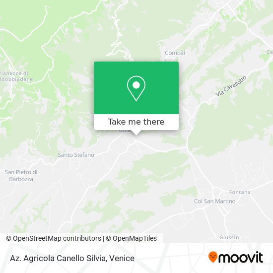 Az. Agricola Canello Silvia map