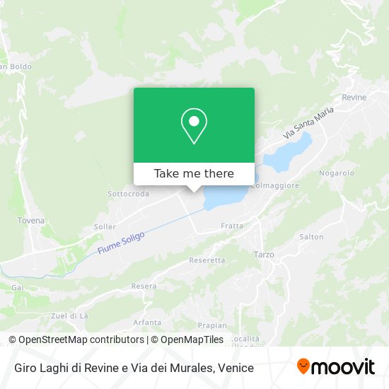 Giro Laghi di Revine e Via dei Murales map