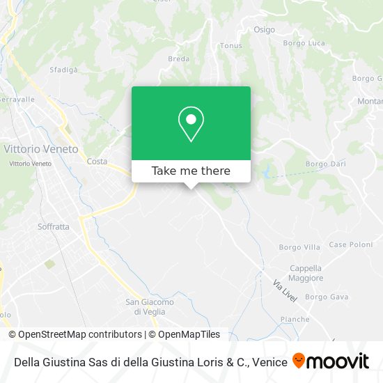 Della Giustina Sas di della Giustina Loris & C. map