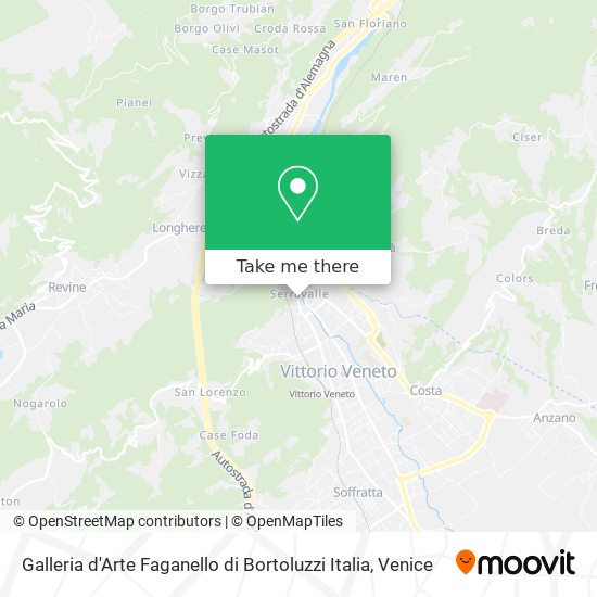 Galleria d'Arte Faganello di Bortoluzzi Italia map