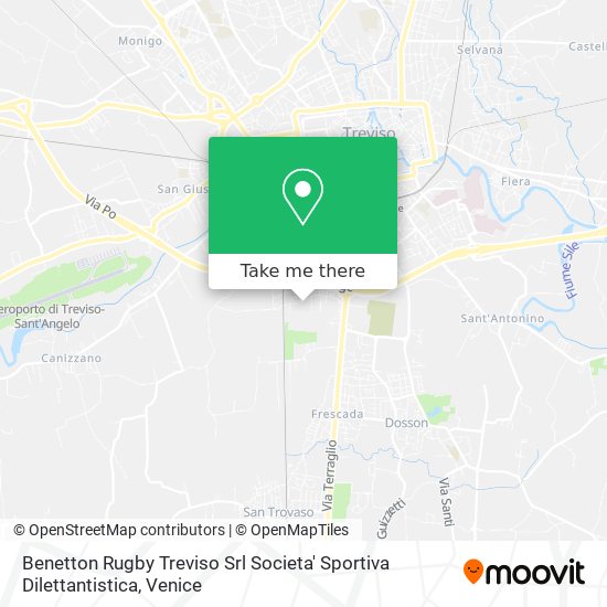 Benetton Rugby Treviso Srl Societa' Sportiva Dilettantistica map