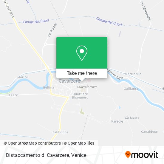 Distaccamento di Cavarzere map