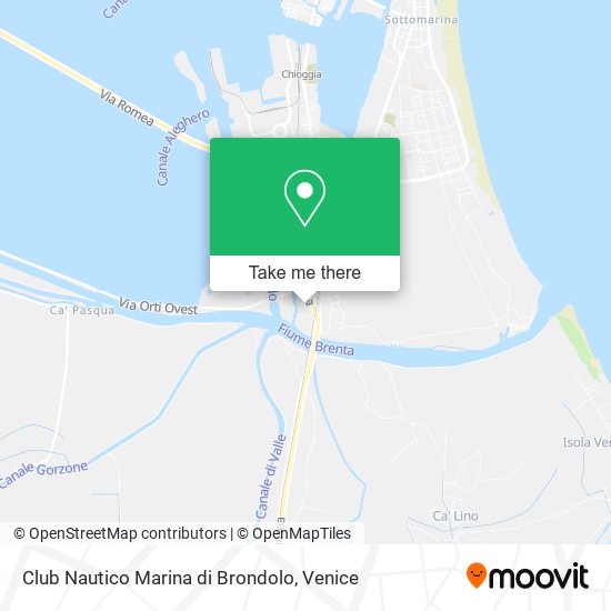 Club Nautico Marina di Brondolo map