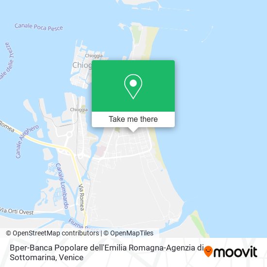 Bper-Banca Popolare dell'Emilia Romagna-Agenzia di Sottomarina map
