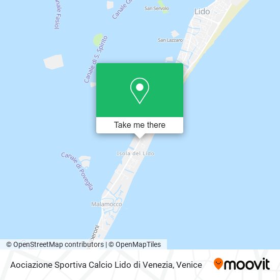 Aociazione Sportiva Calcio Lido di Venezia map