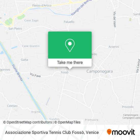 Associazione Sportiva Tennis Club Fossò map