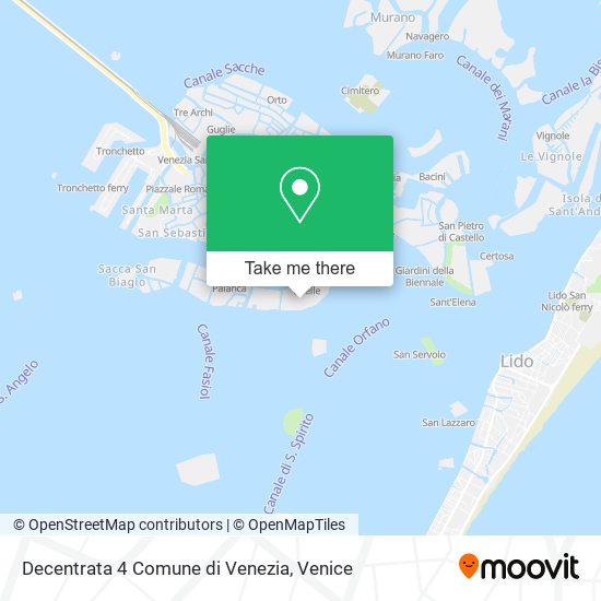 Decentrata 4 Comune di Venezia map