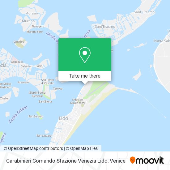 Carabinieri Comando Stazione Venezia Lido map