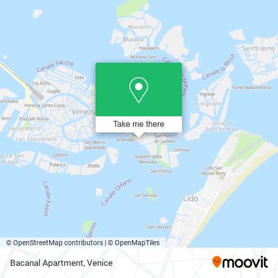 Bacanal Apartment map