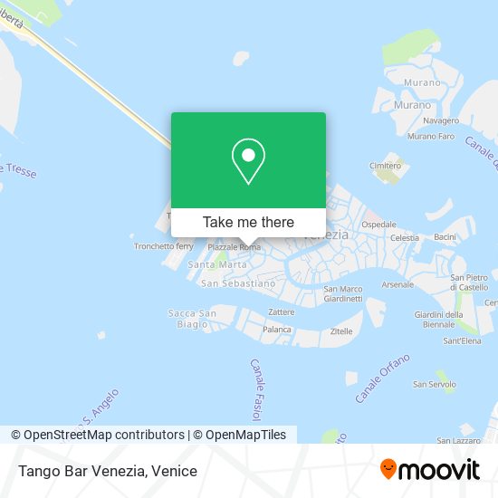 Tango Bar Venezia map