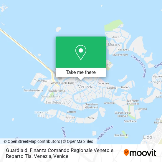 Guardia di Finanza Comando Regionale Veneto e Reparto Tla. Venezia map