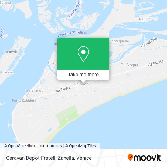 Caravan Depot Fratelli Zanella map