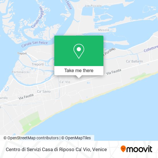 Centro di Servizi Casa di Riposo Ca' Vio map