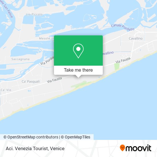 Aci. Venezia Tourist map