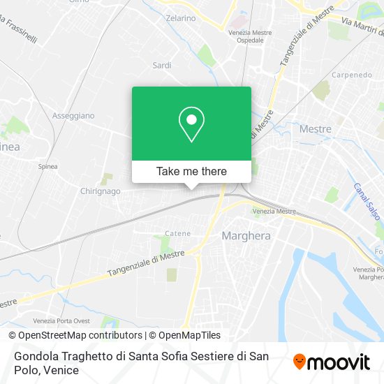 Gondola Traghetto di Santa Sofia Sestiere di San Polo map