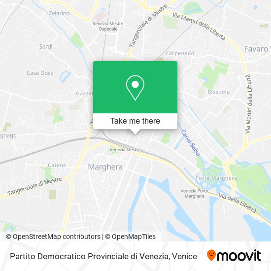 Partito Democratico Provinciale di Venezia map