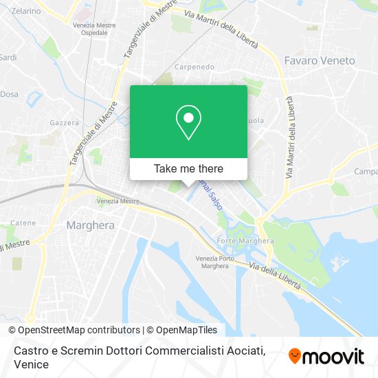 Castro e Scremin Dottori Commercialisti Aociati map