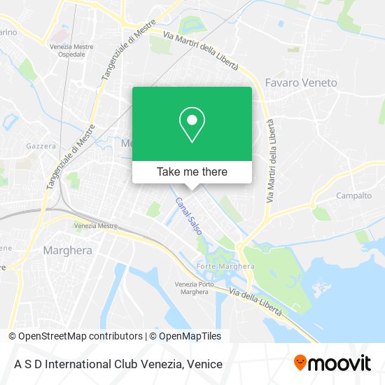 A S D International Club Venezia map