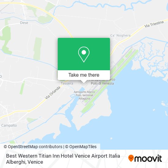 Best Western Titian Inn Hotel Venice Airport Italia Alberghi map