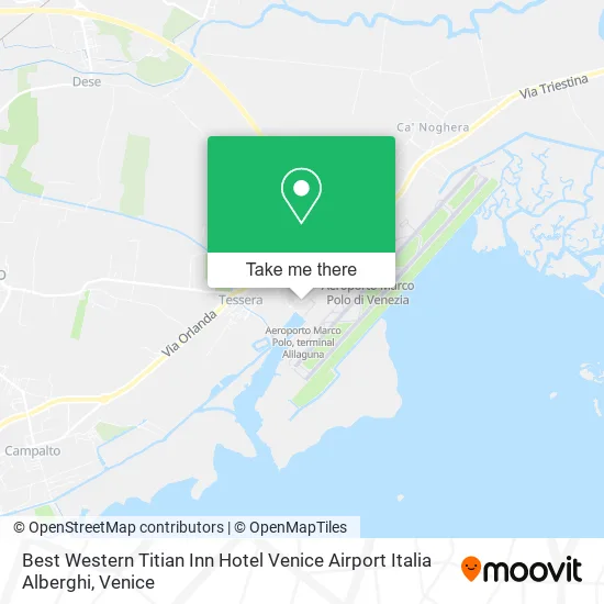 Best Western Titian Inn Hotel Venice Airport Italia Alberghi map
