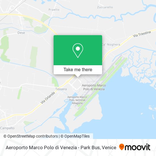 Aeroporto Marco Polo di Venezia - Park Bus map