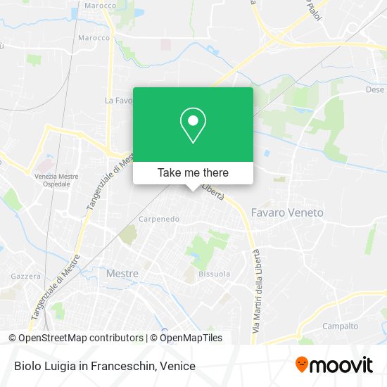 Biolo Luigia in Franceschin map