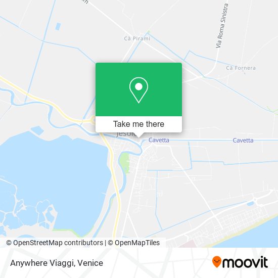 Anywhere Viaggi map