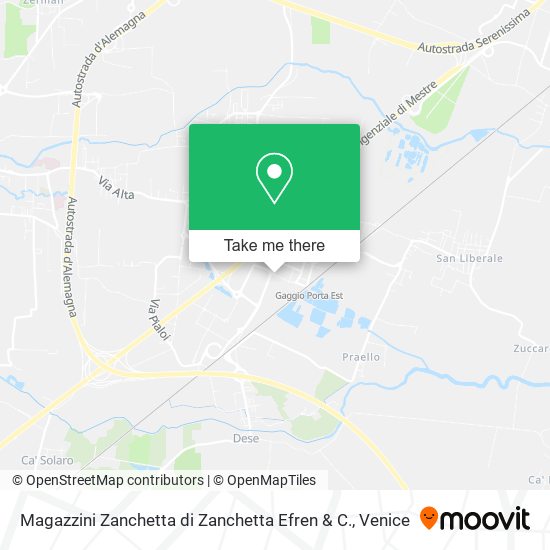 Magazzini Zanchetta di Zanchetta Efren & C. map