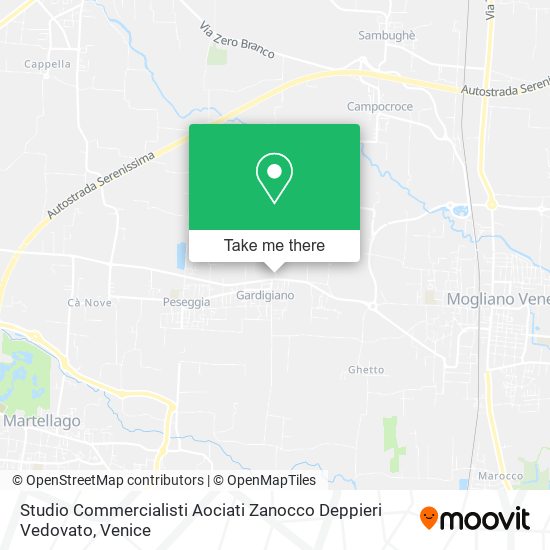 Studio Commercialisti Aociati Zanocco Deppieri Vedovato map