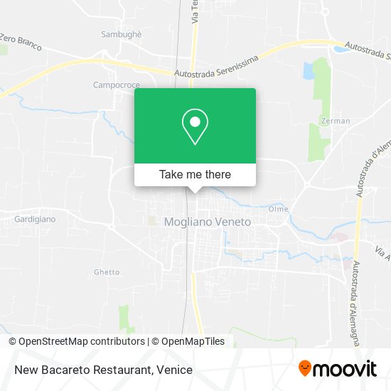 New Bacareto Restaurant map