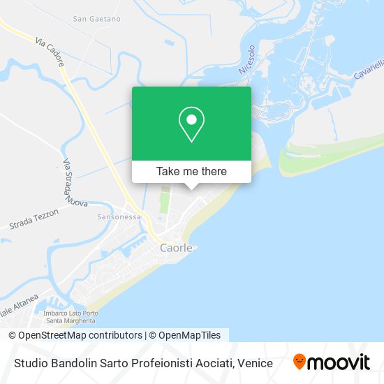 Studio Bandolin Sarto Profeionisti Aociati map