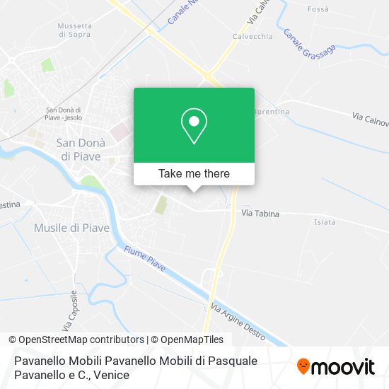 Pavanello Mobili Pavanello Mobili di Pasquale Pavanello e C. map
