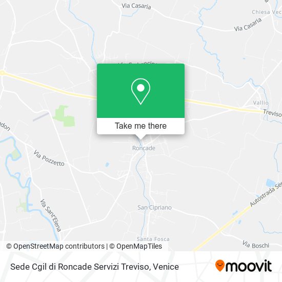 Sede Cgil di Roncade Servizi Treviso map